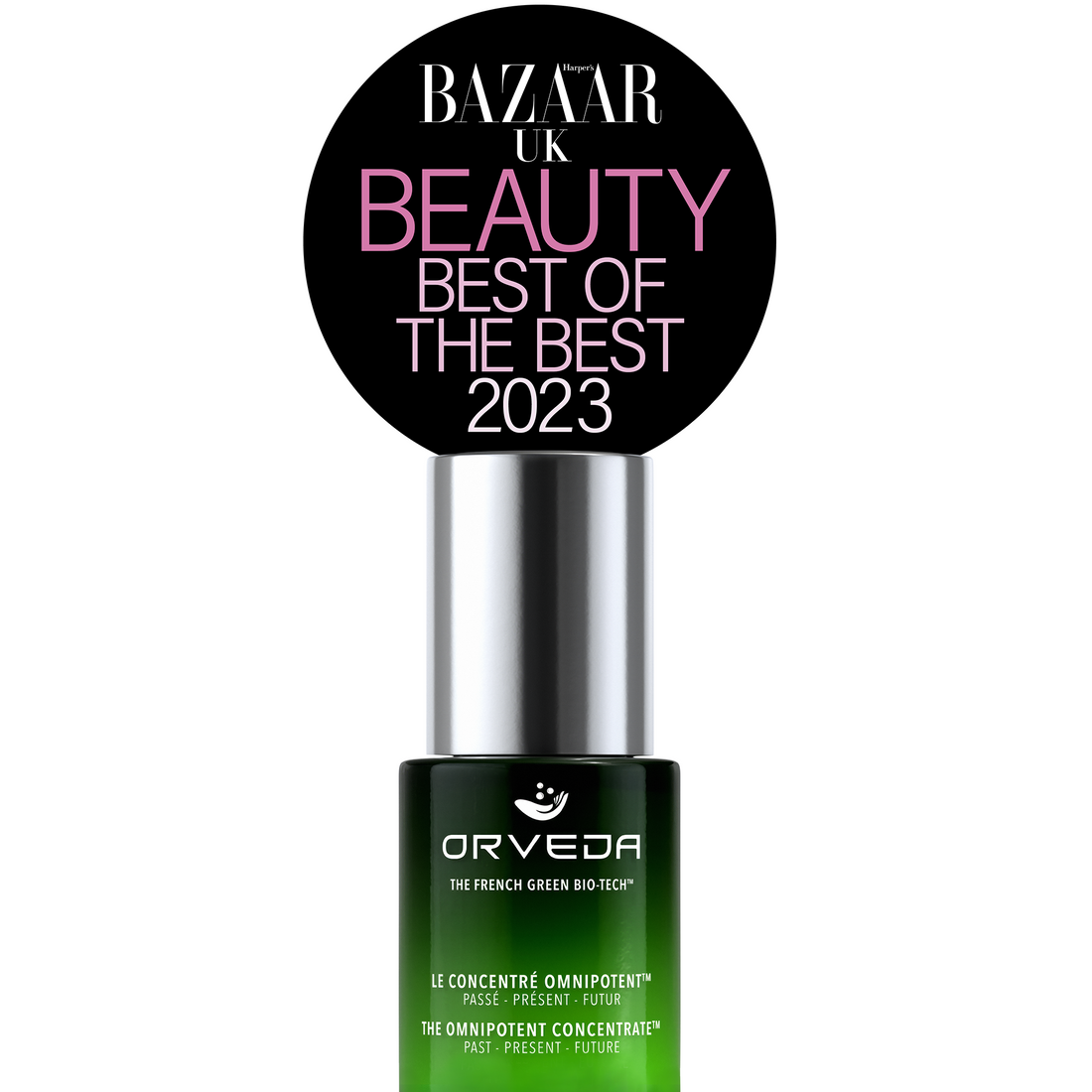 Orveda's Omnipotent Concentrate wins Harper's Bazaar UK Best of Beauty Award 2023