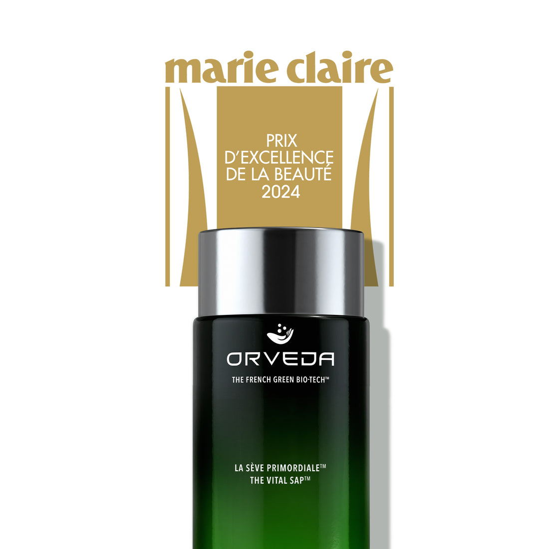 The Vital Sap wins the Prix d'Excellence de la Beauté 2024 by Marie Claire Italy for Best Hi-Tech Beauty Product